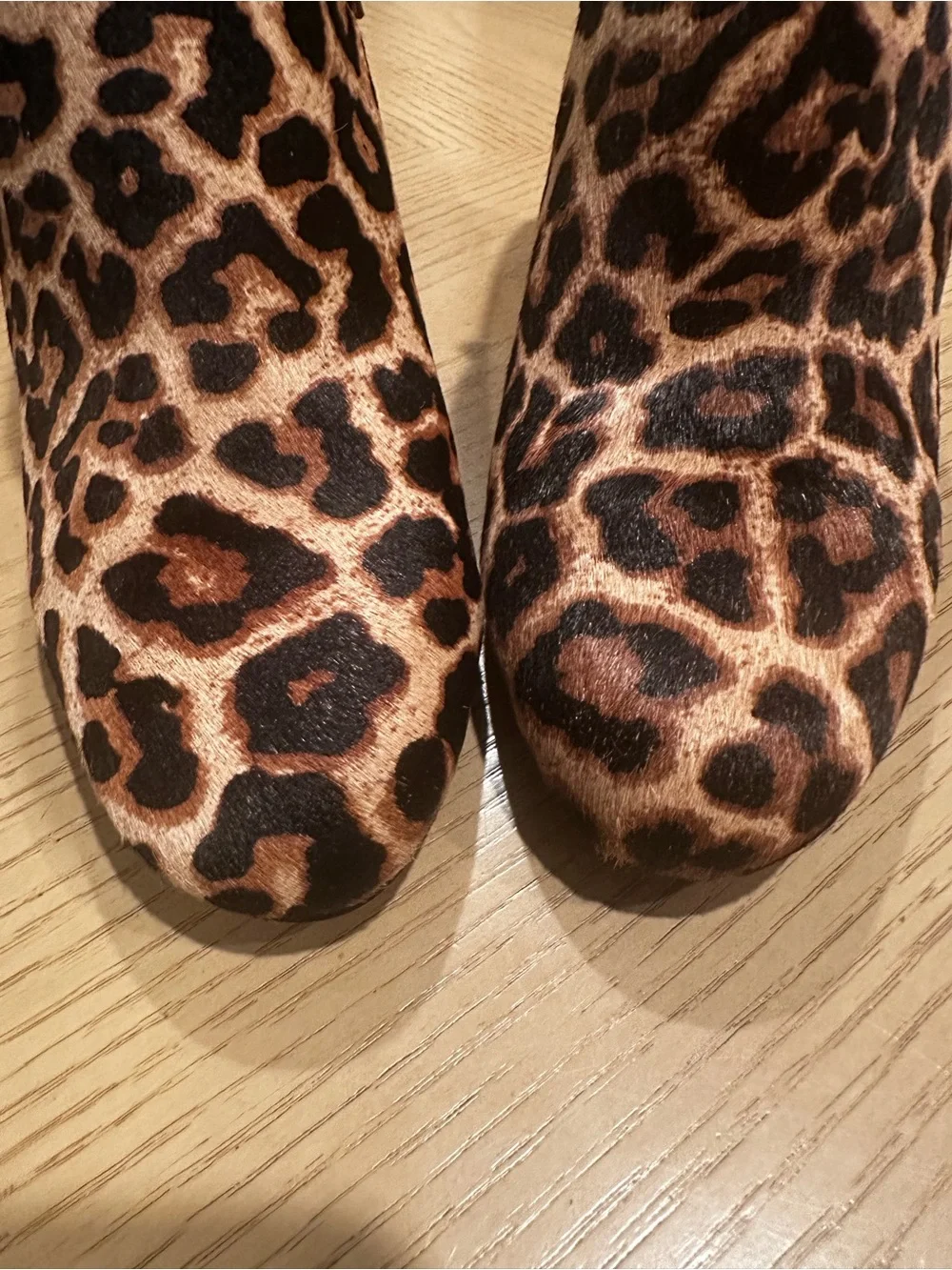 MICHAEL Michael Kors Leopard Print Calf Hair Stiletto Booties Size 10M